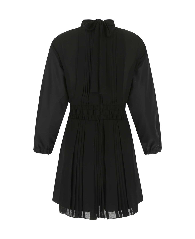Prada Black Re-nylon And Crepe Jumpsuit outlook