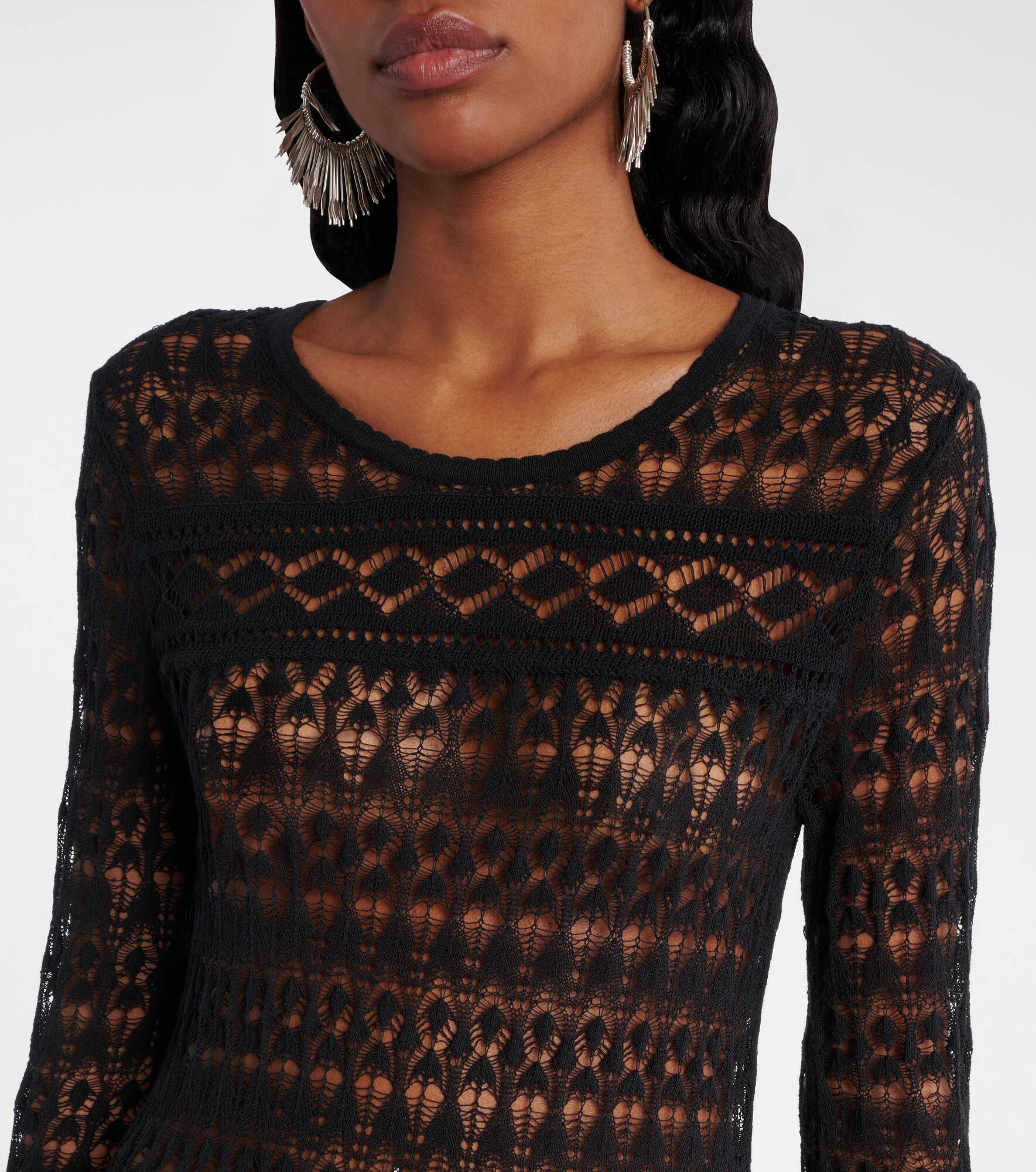Paloma crochet cotton-blend maxi dress - 4