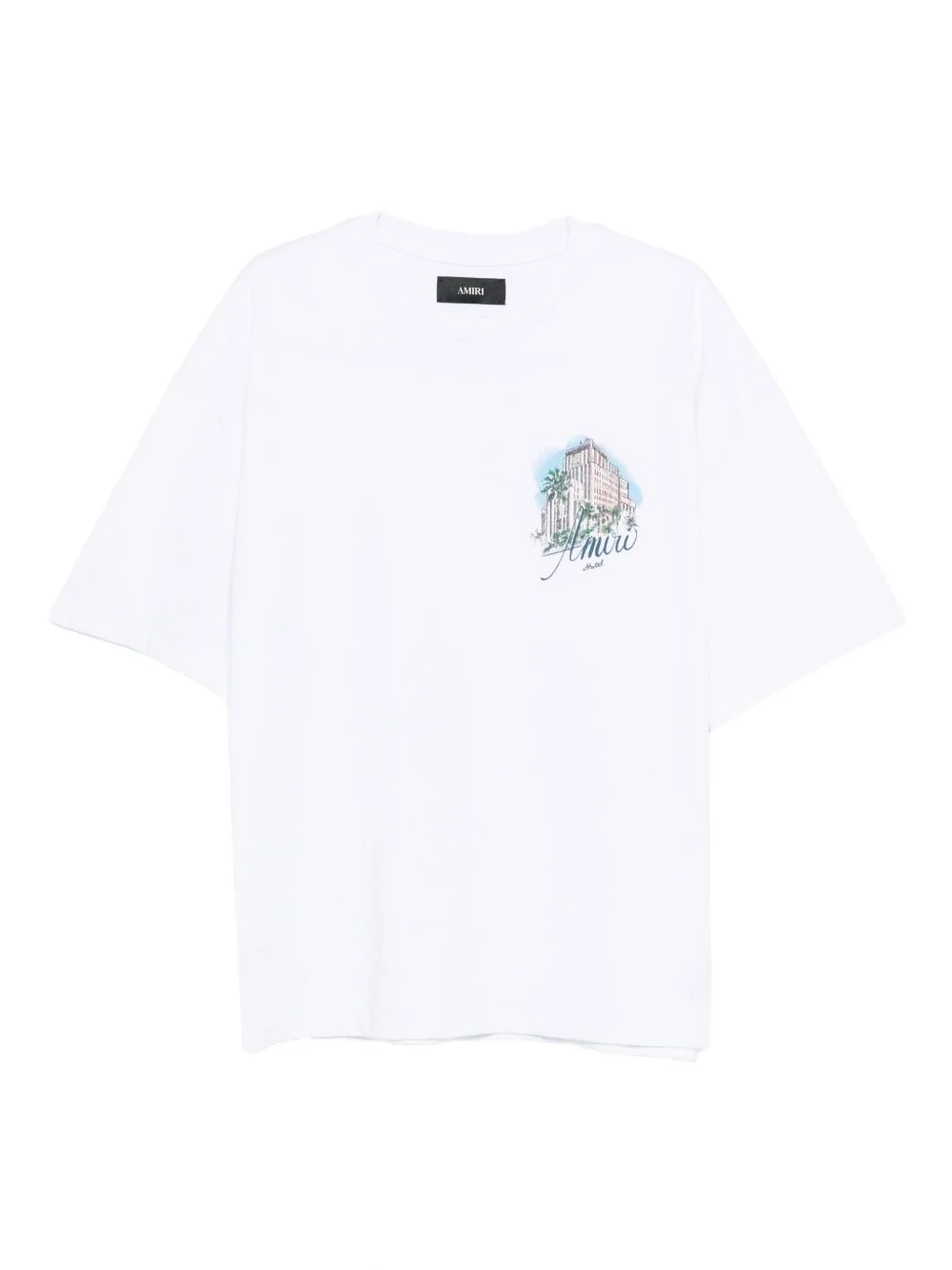 graphic-print drawstring T-shirt - 1
