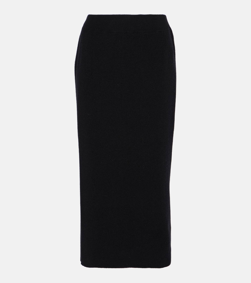 Wool, cashmere and silk midi skirt 1