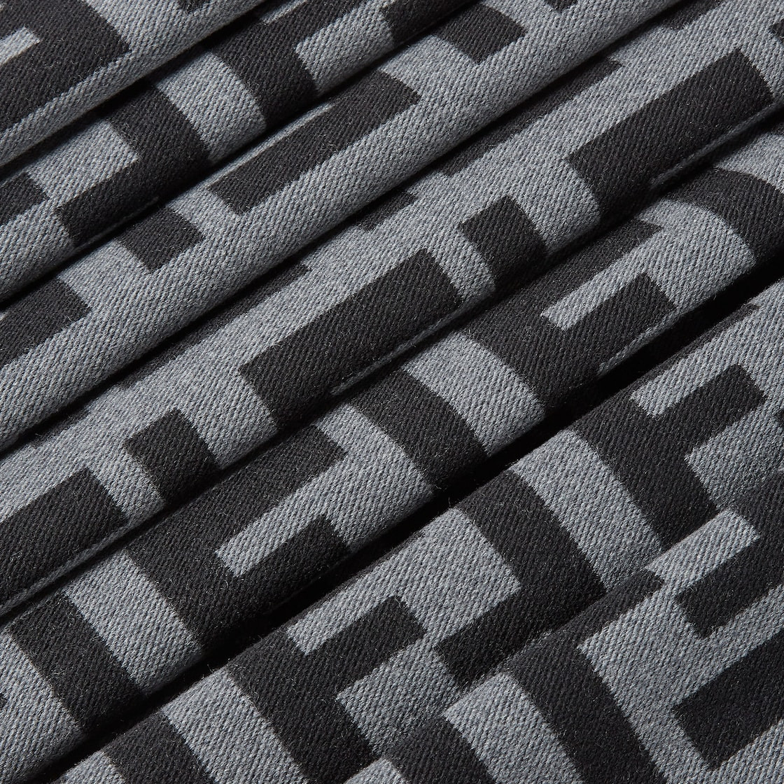 Black wool scarf - 2