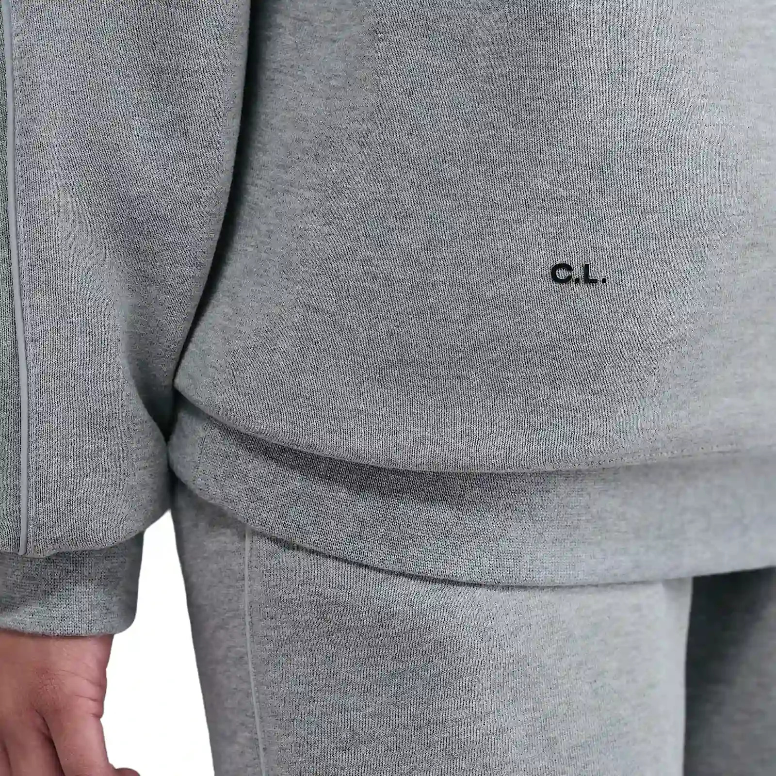 Fleece CS Hoodie "Dark Grey Heather" - 5