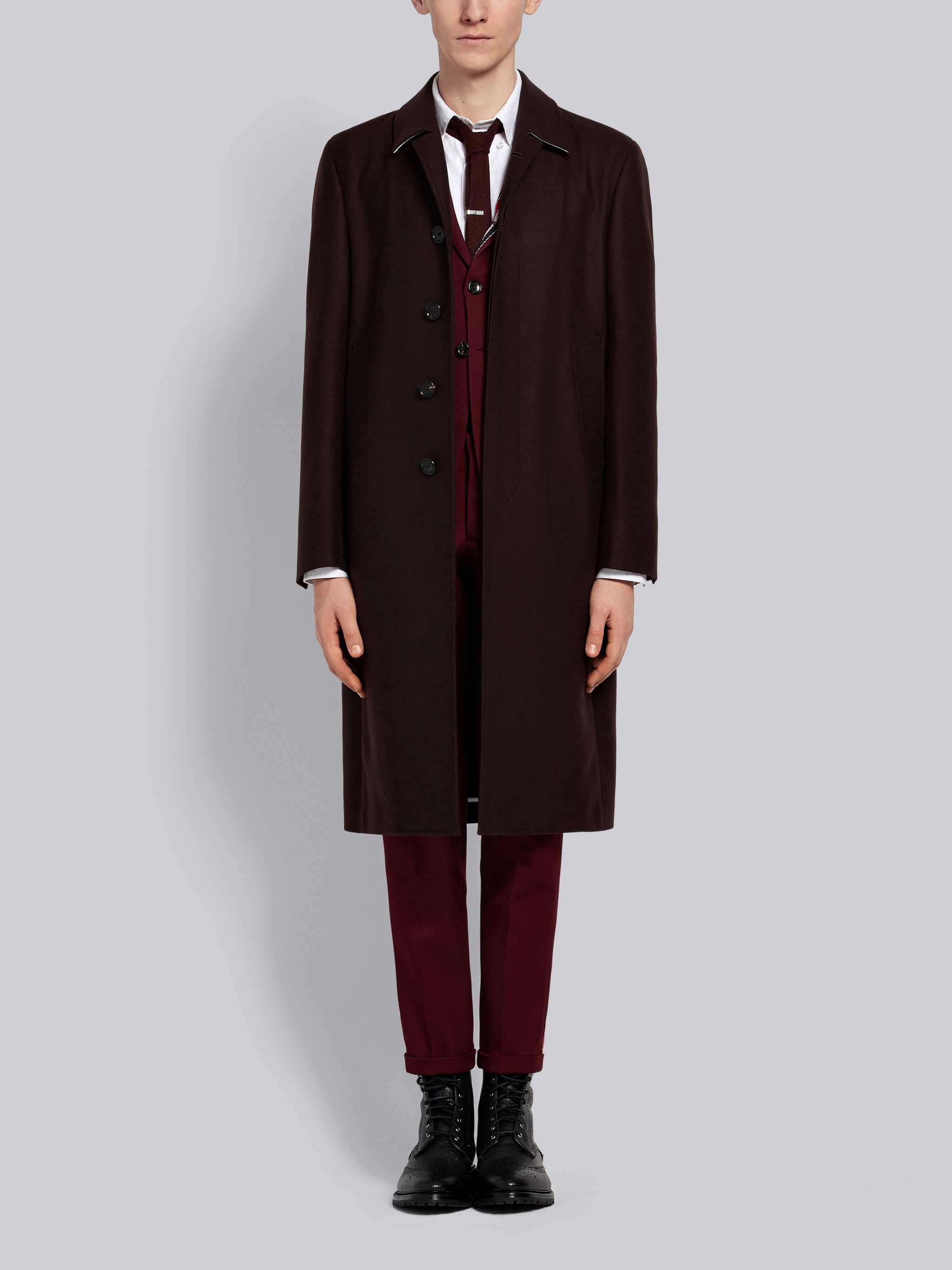 Relaxed Bal Collar Overcoat - 4