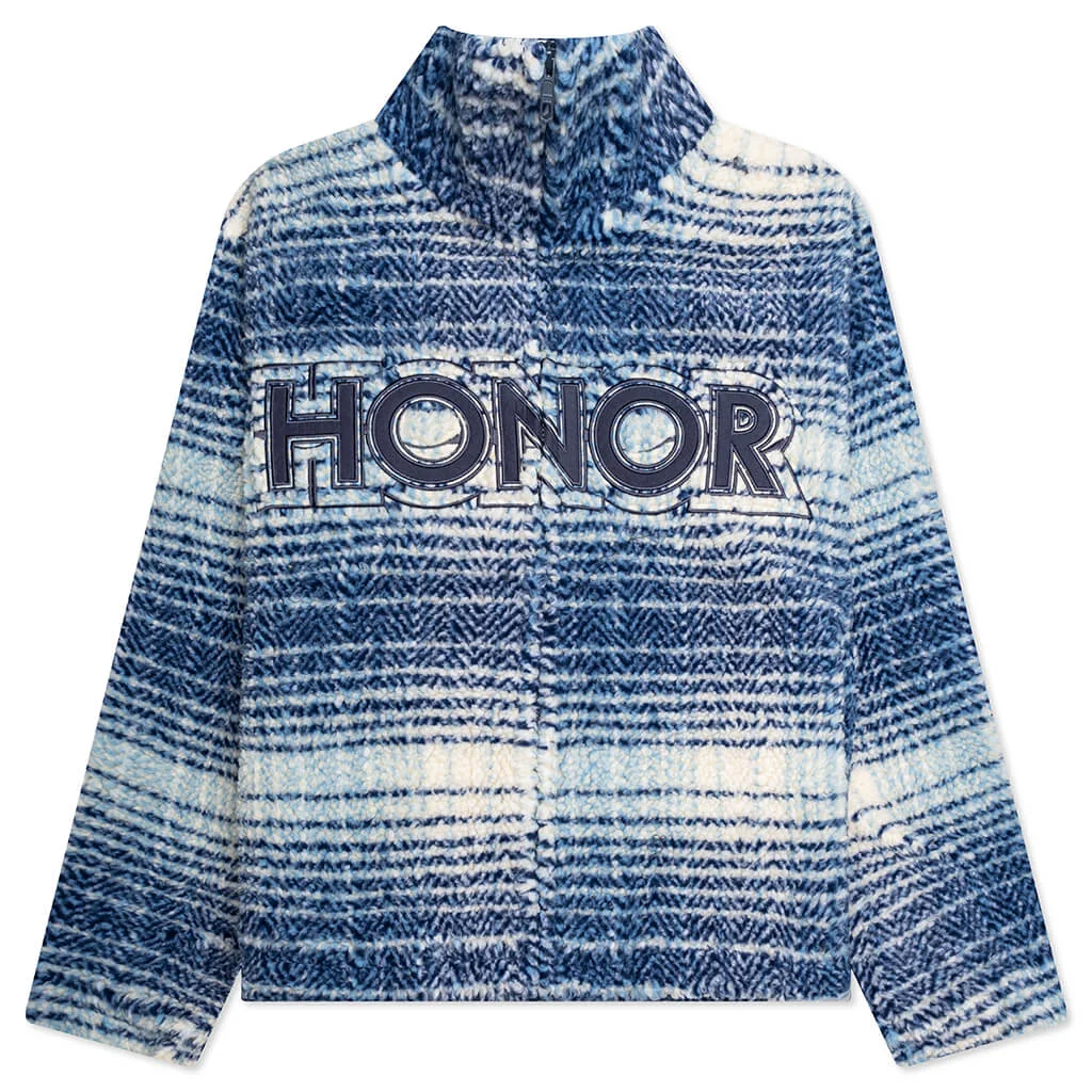 PLAID JACKET - BLUE - 1