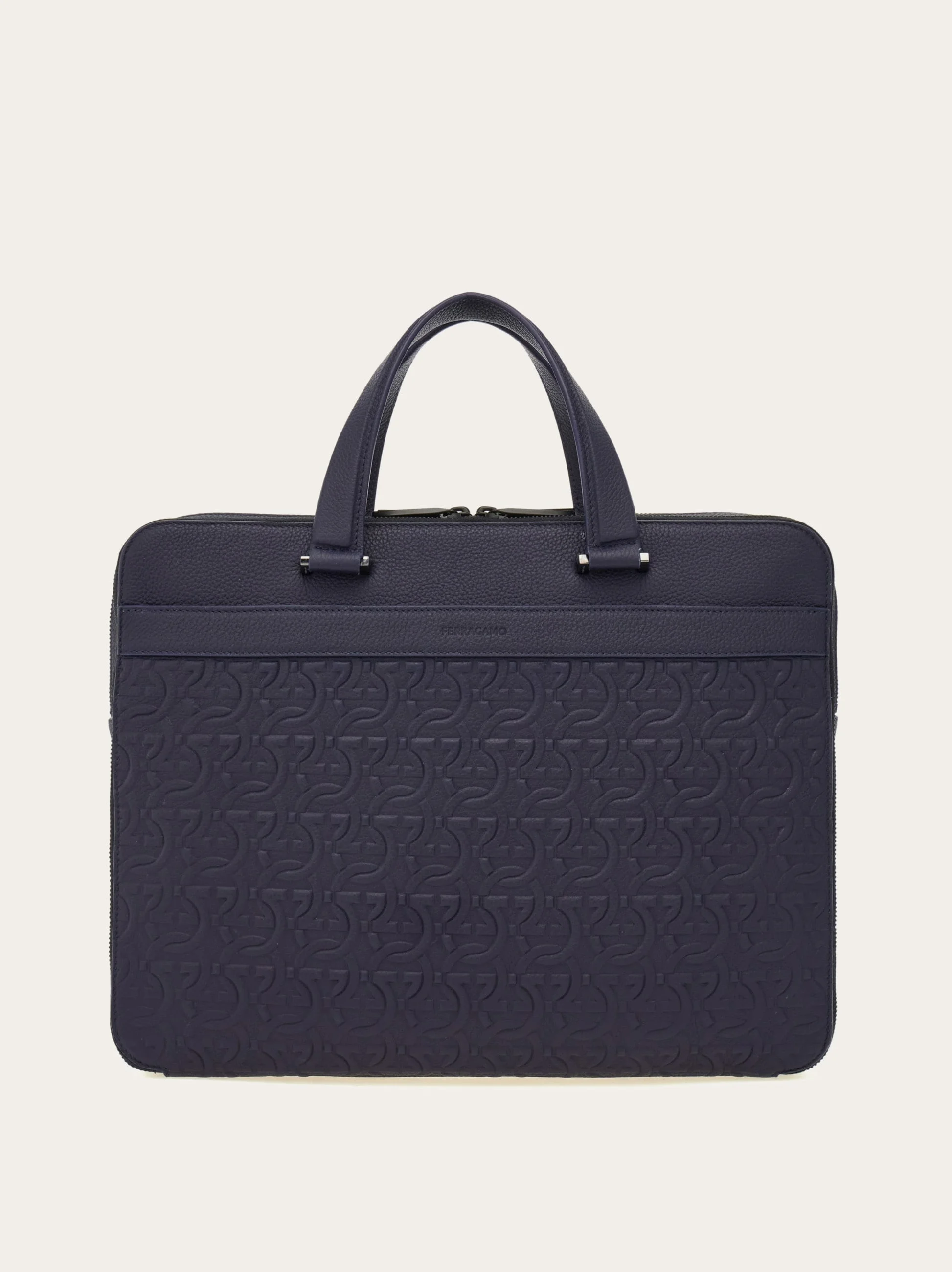 Embossed Gancini briefcase - 1