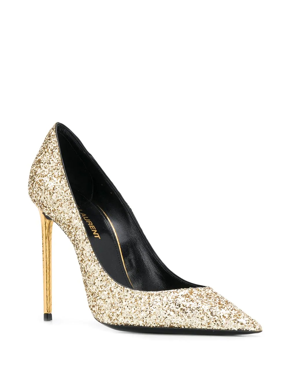 Zoe 110mm glitter-embellished pumps - 2