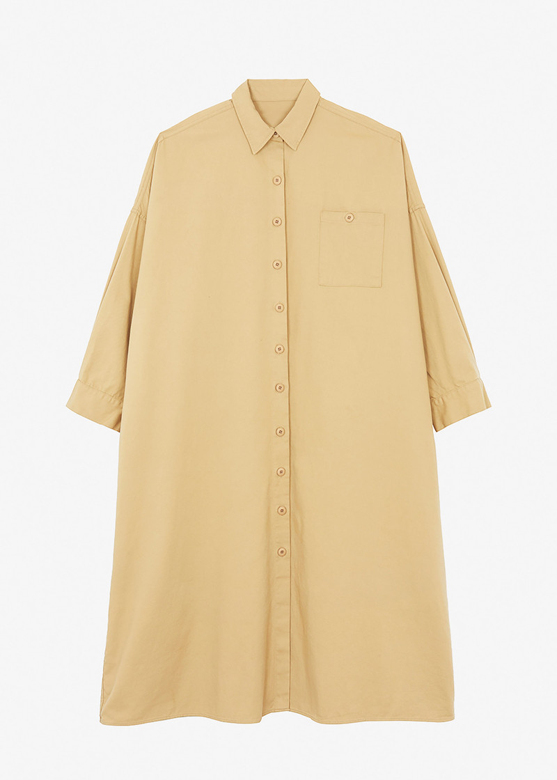 Kason Oversized Shirt Dress - Sahara 1