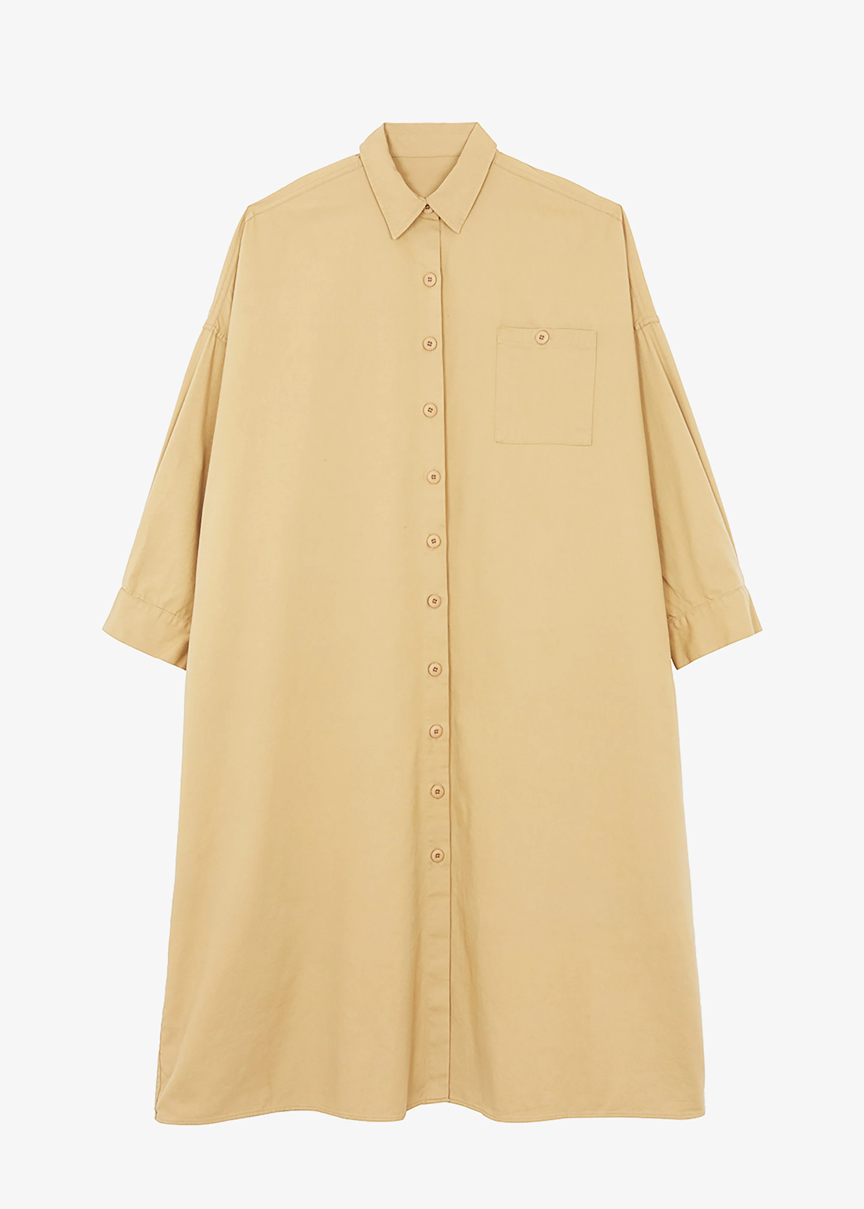 Kason Oversized Shirt Dress - Sahara - 1
