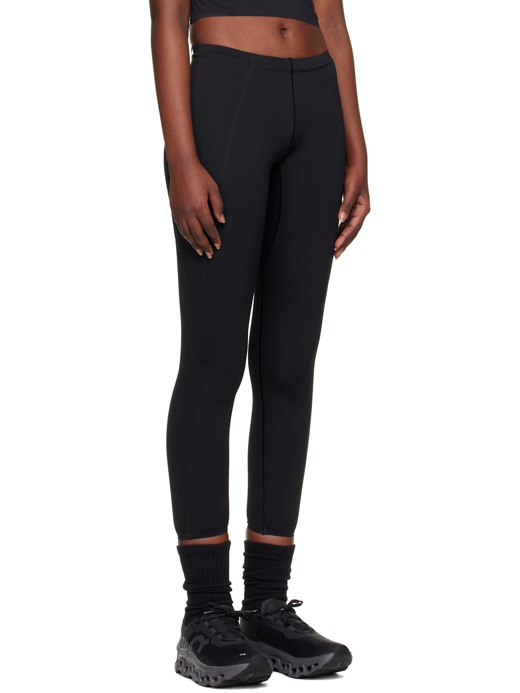 Black Run Leggings - 2