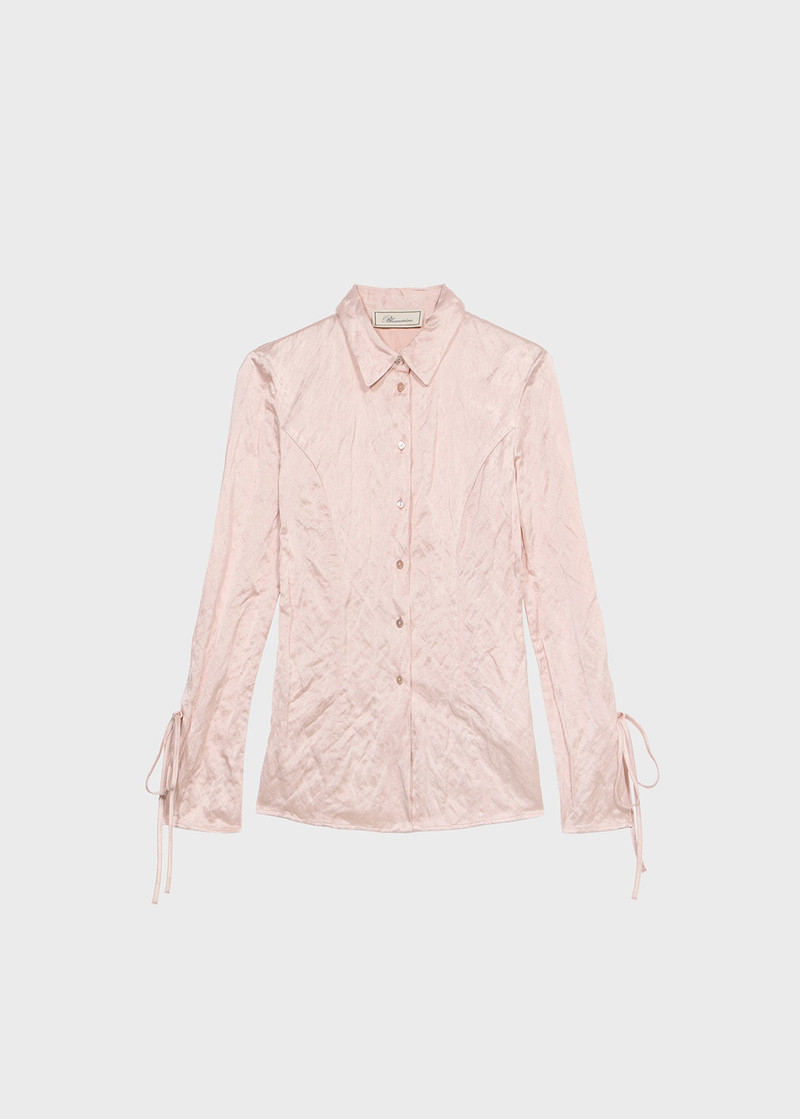 CRINKLED SATIN SHIRT 1