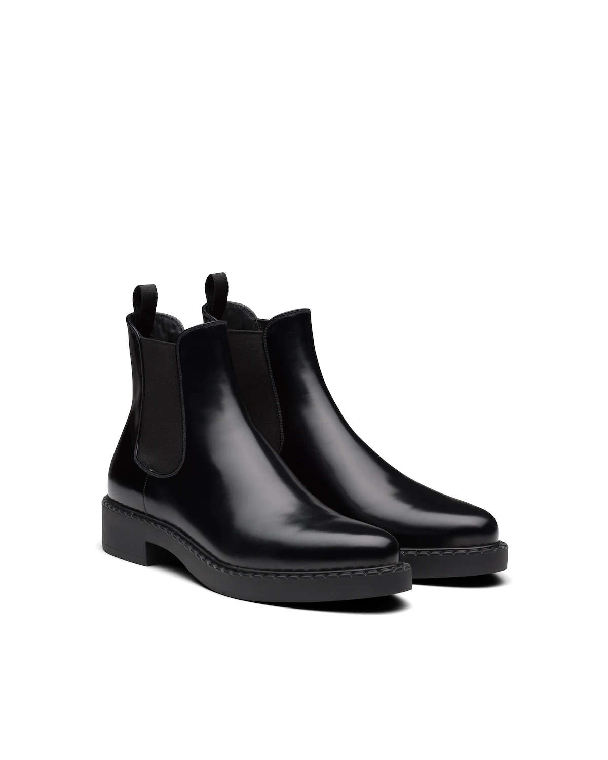 Sharp brushed leather Chelsea boots - 1