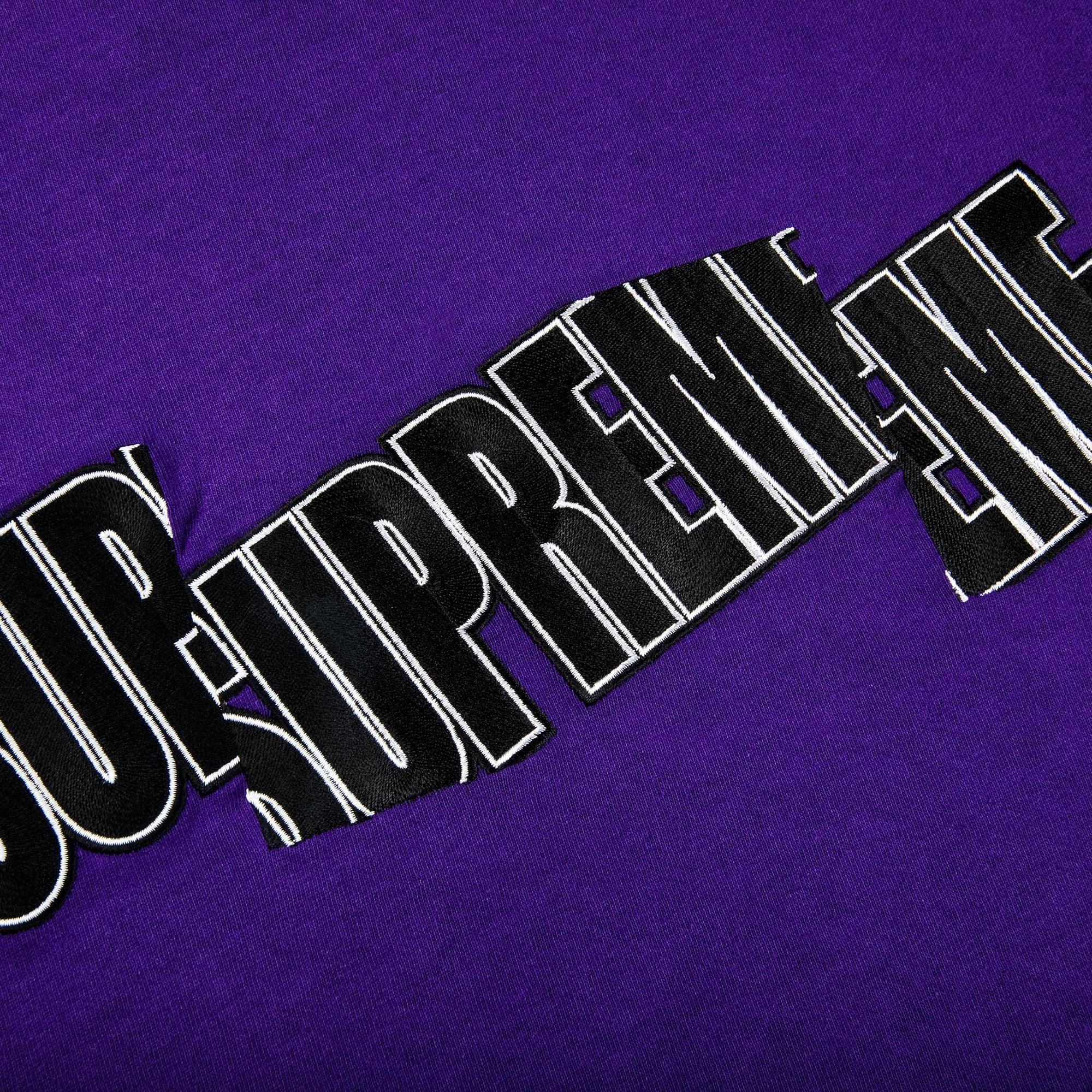 Supreme Cut Logo Short-Sleeve Top 'Purple' - 2