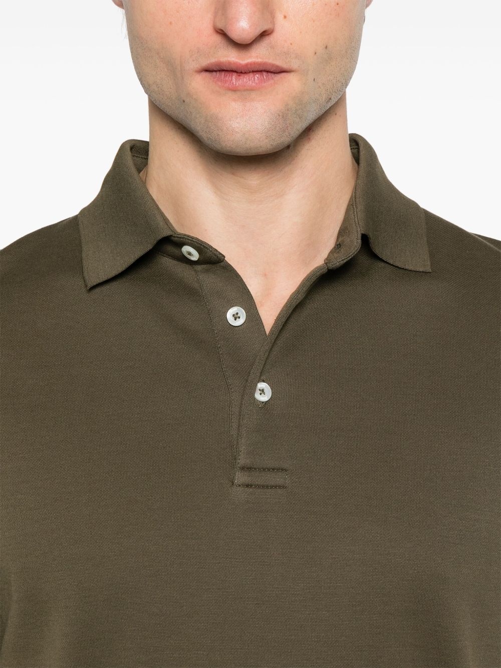 knitted polo shirt - 4