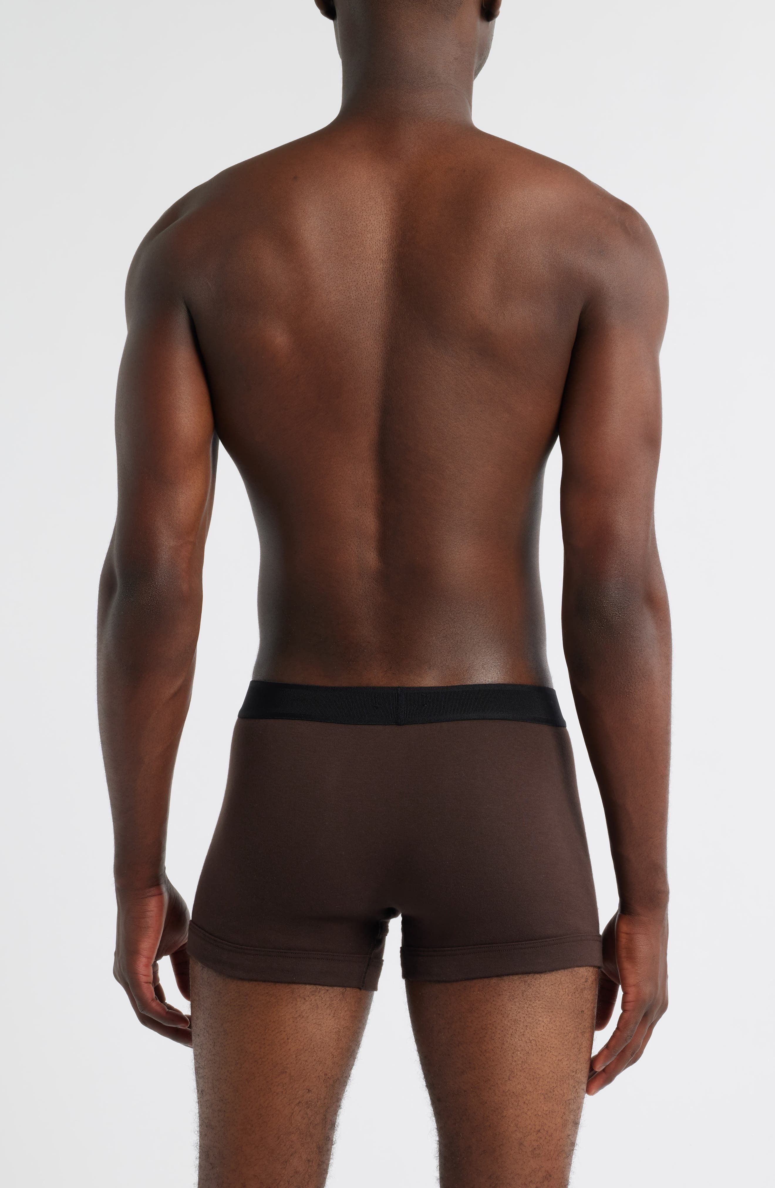 TOM FORD Cotton Stretch Jersey Boxer Briefs in Chocolate at Nordstrom - 2