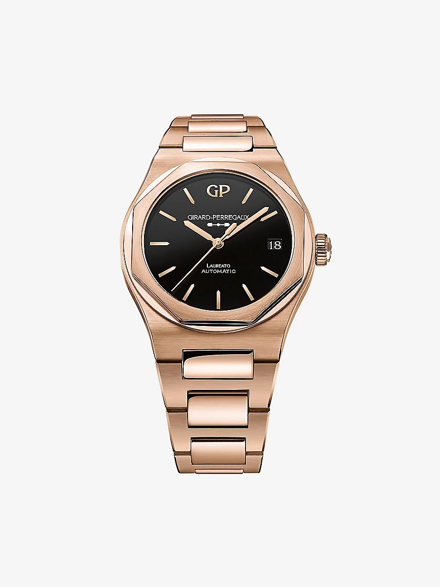 81010-52-3118-1CM Laureato 18ct rose-gold automatic watch - 1