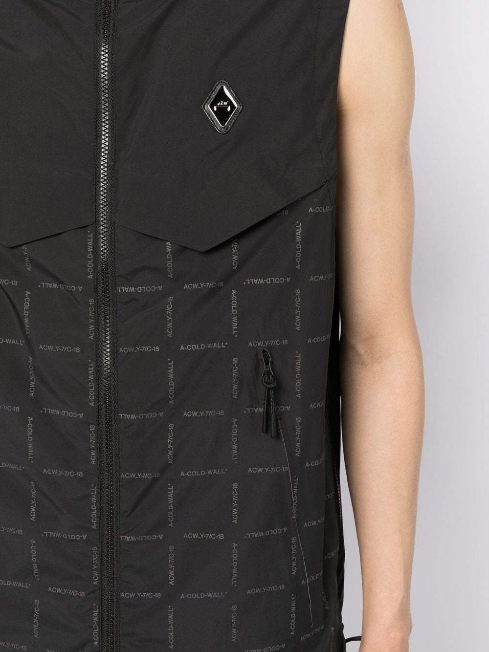 logo-print gilet - 5