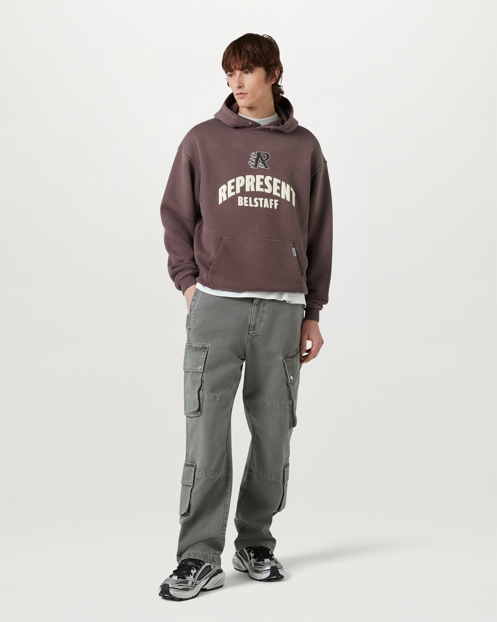 BELSTAFF X REPRESENT FLAME PHOENIX HOODIE - 5