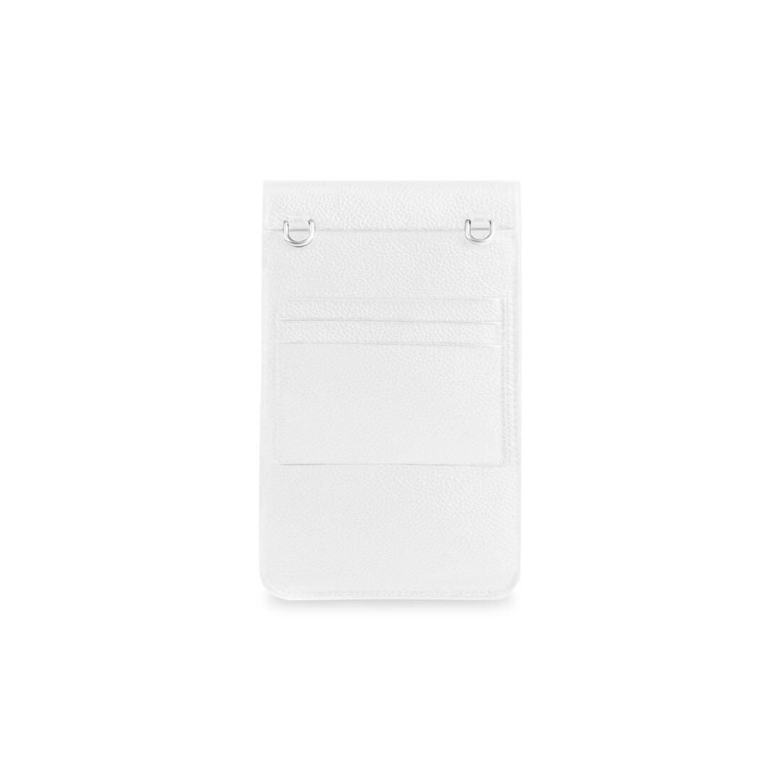 Men's Cash Phone And Card Holder in White/black - 3
