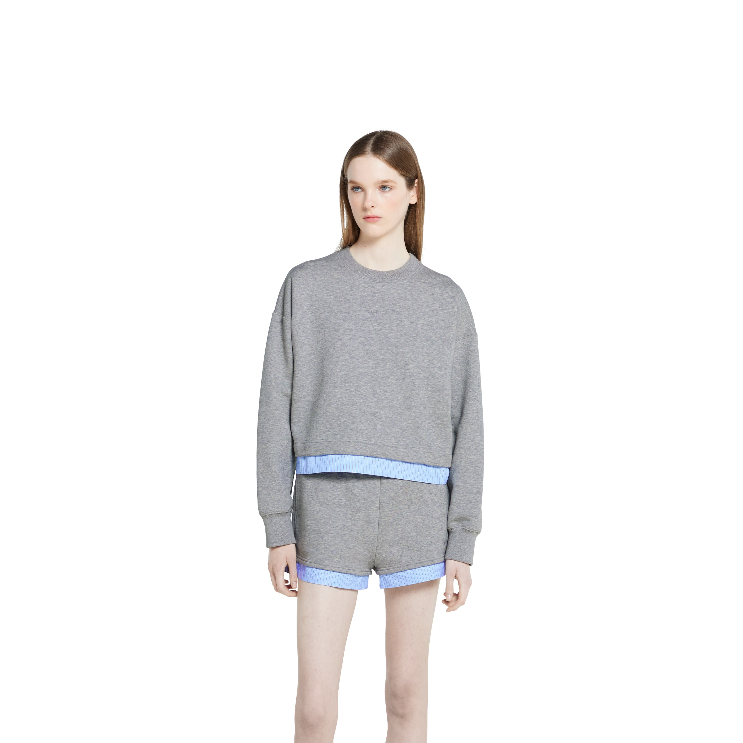 Cotton jersey sweatshirt with embroidery - 3