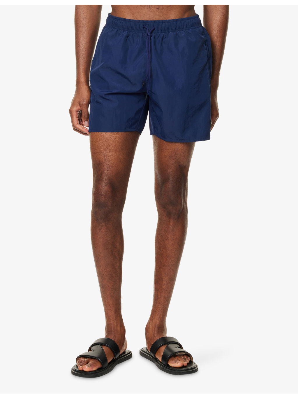BOSS x Beckham Brand-Patch Relaxed-Fit Swim Shorts - 3