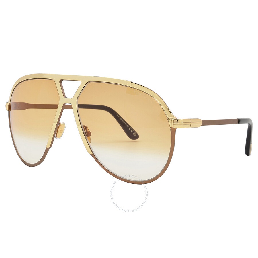 Open Box - Tom Ford Xavier Brown Gradient Pilot Men's Sunglasses FT1060 30F 64 - 2