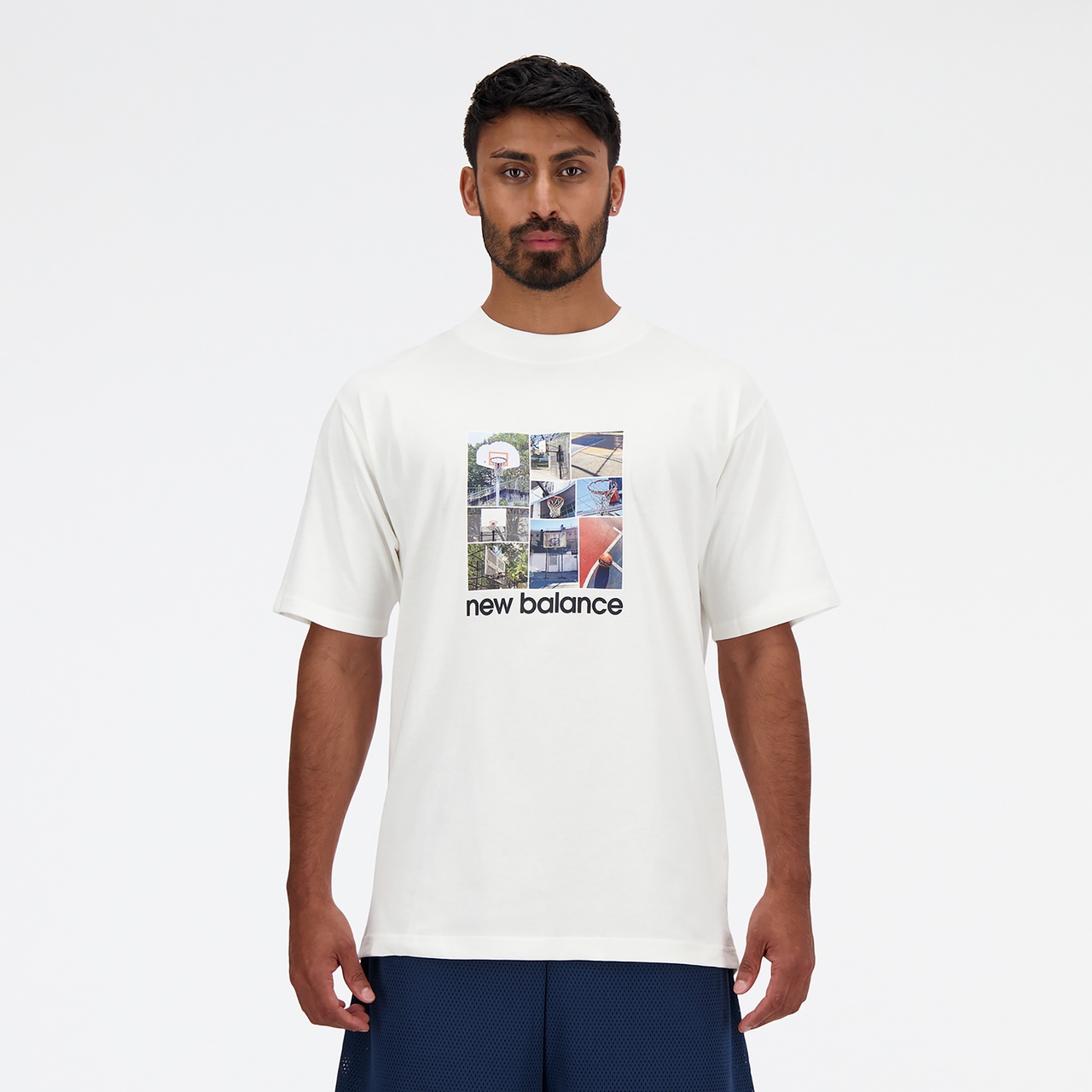 New Balance Mens New Balance Hoops Graphic T-Shirt - 1