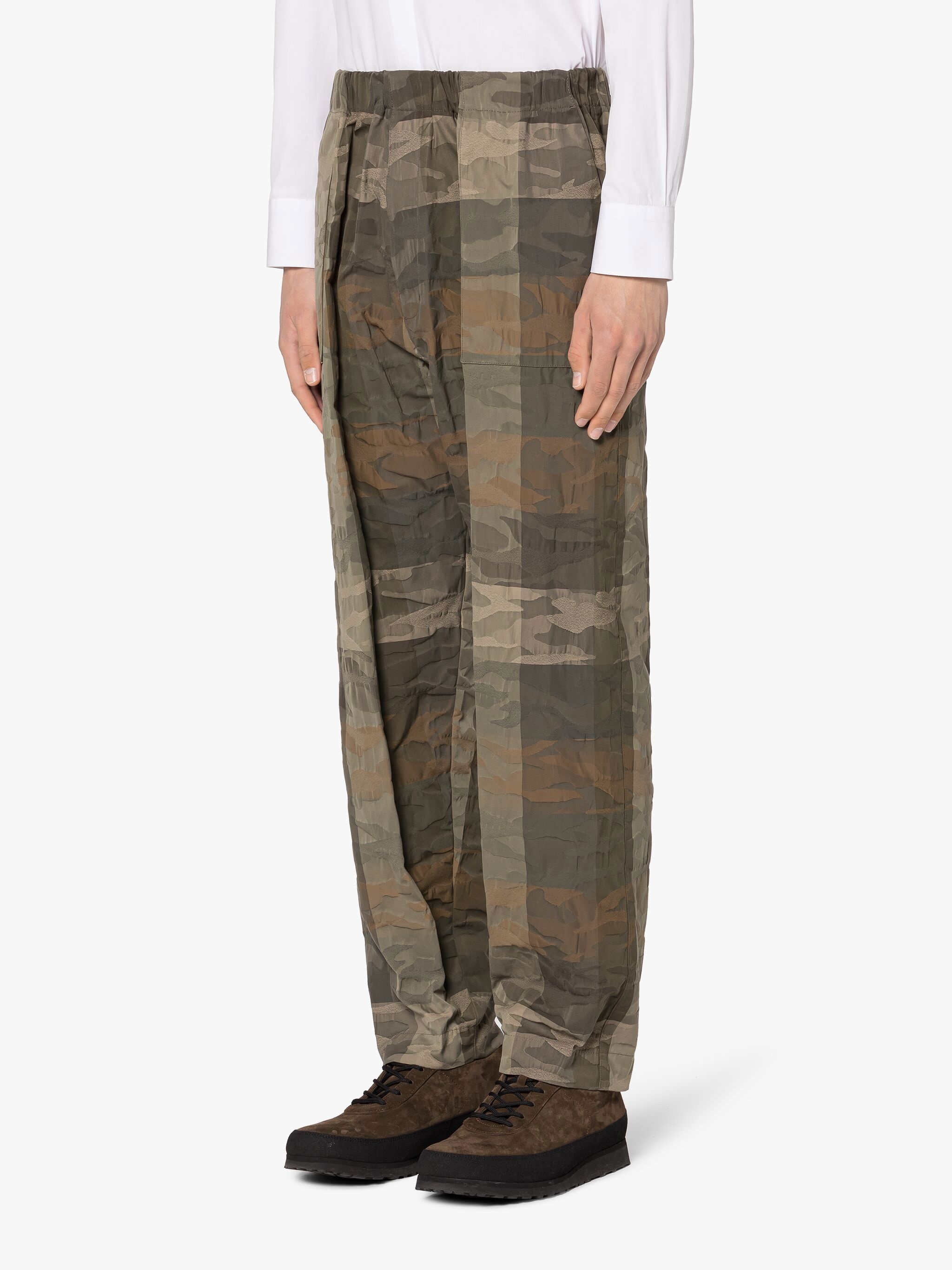 CAPTAIN MILITARY CAMO COTTON & NYLON TROUSERS - 3