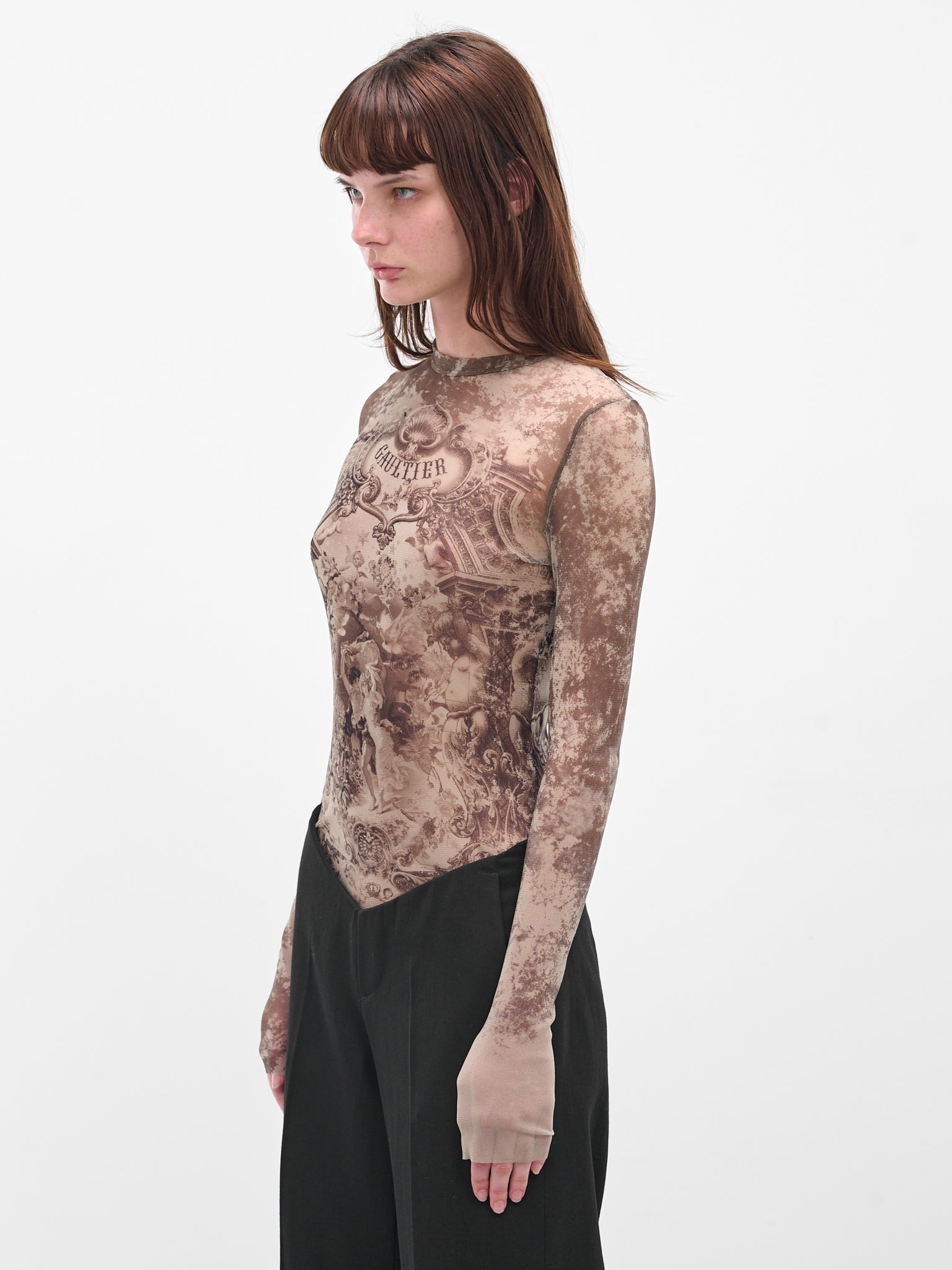 The Beige Tulle Médaillon Top - 2