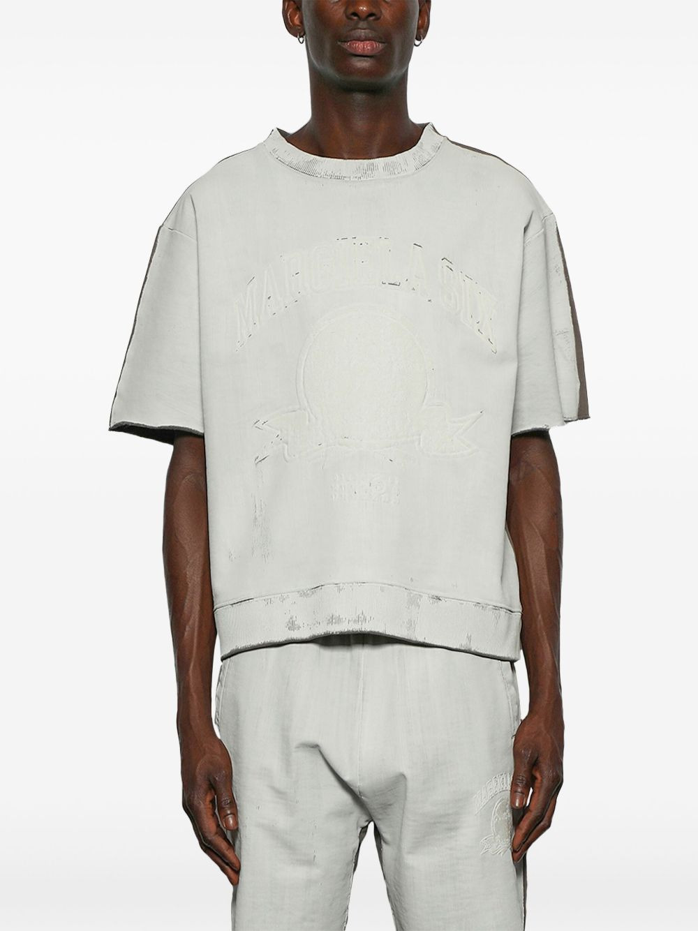 logo-embroidered T-shirt - 3