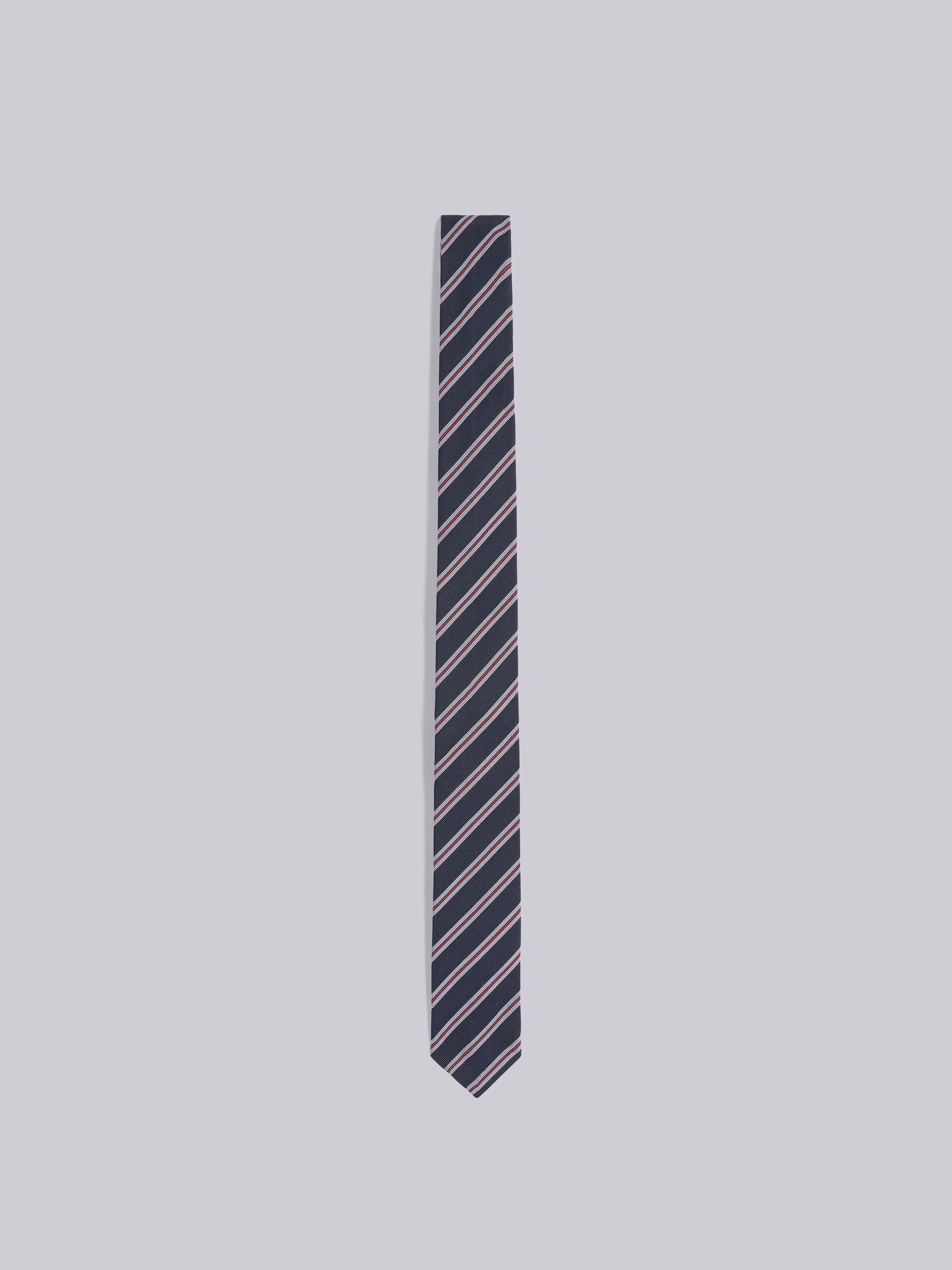 Micro Hairline Stripe Jacquard Classic Tie - 1