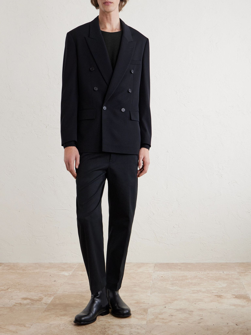 The Row Eliaf Slub Camel Hair-Blend Sweater Black outlook