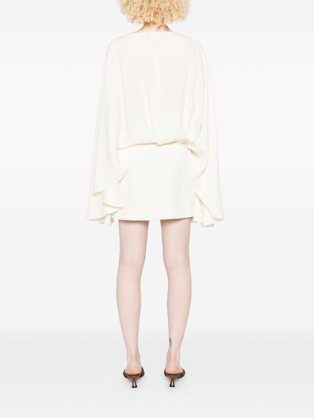 Eolia draped-layer mini dress - 4