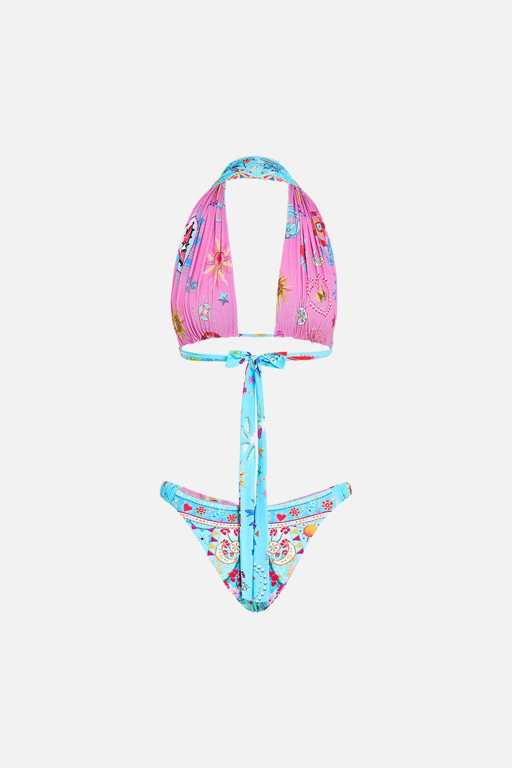 REVERSIBLE HALTER BIKINI - 10