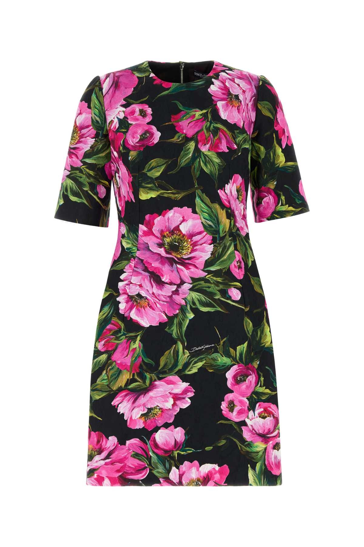 Dolce & Gabbana Women Embroidered Stretch Cotton Dress - 1