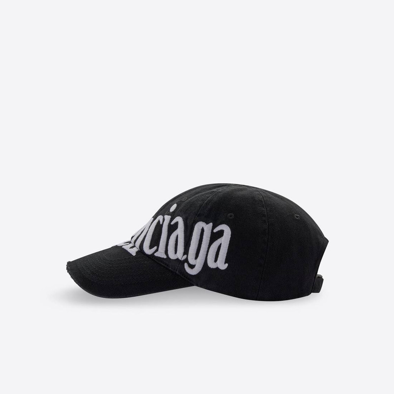 Women's Diagonal Cap in Black 3