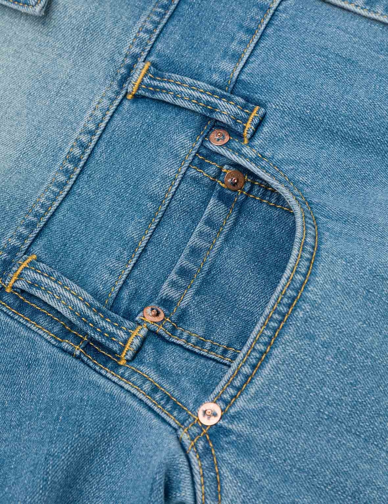 Deconstructed with Multi-pocket Loose Fit Denim Jacket 12