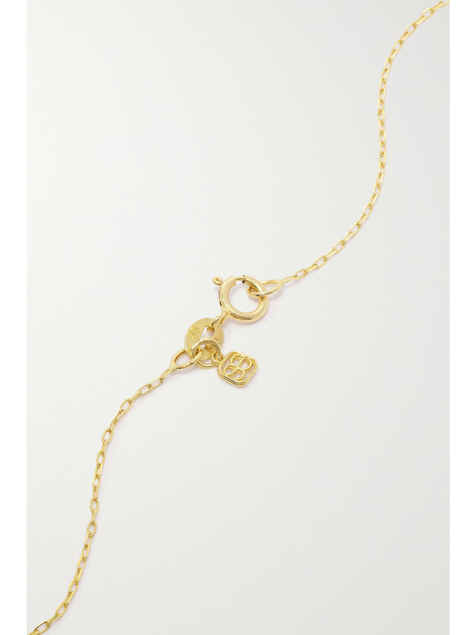 Tiny Love 14-karat gold necklace Gold - 3