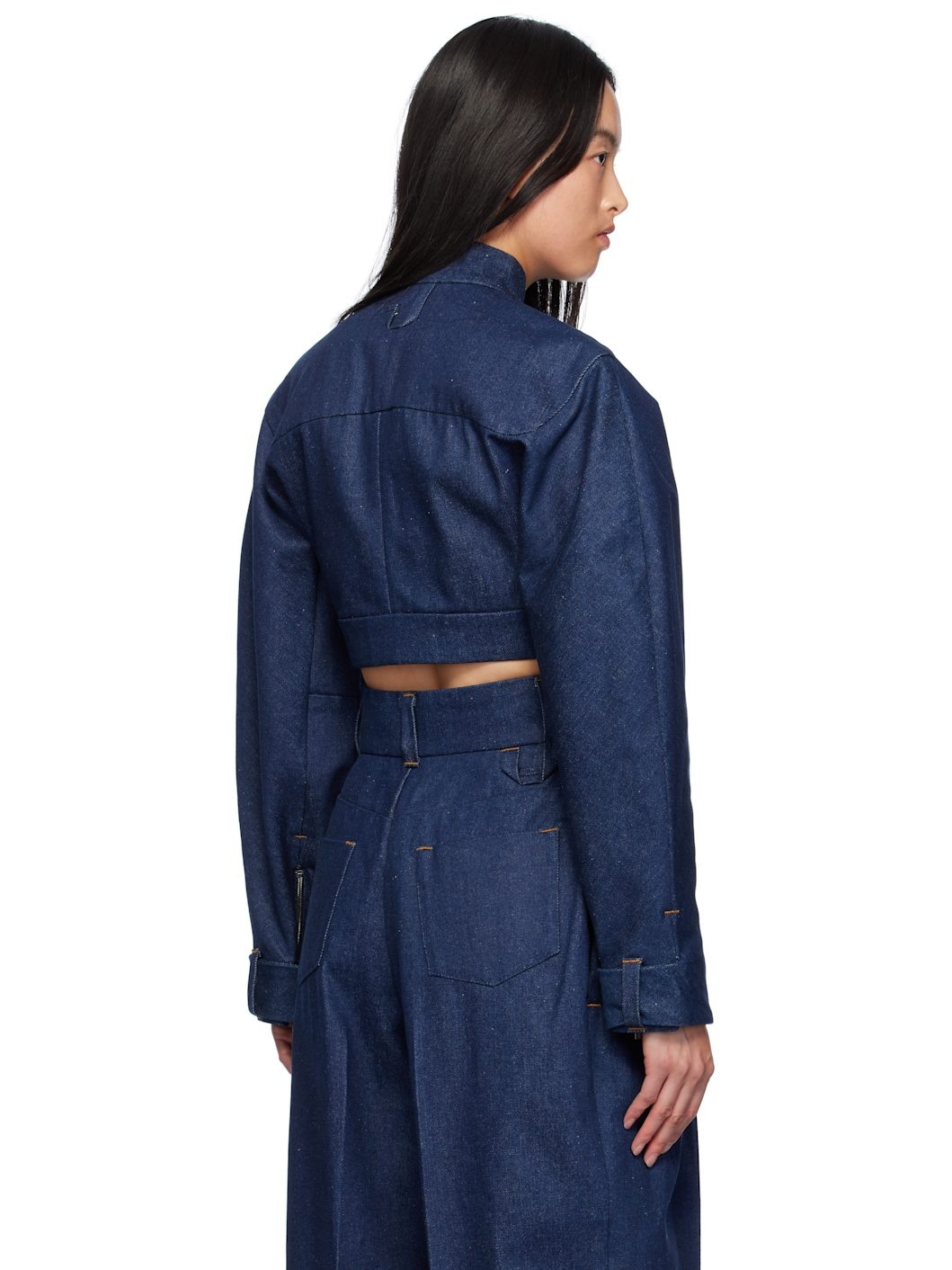 Navy La Casa 'The Cabrio denim de-Nîmes' Denim Jacket - 3