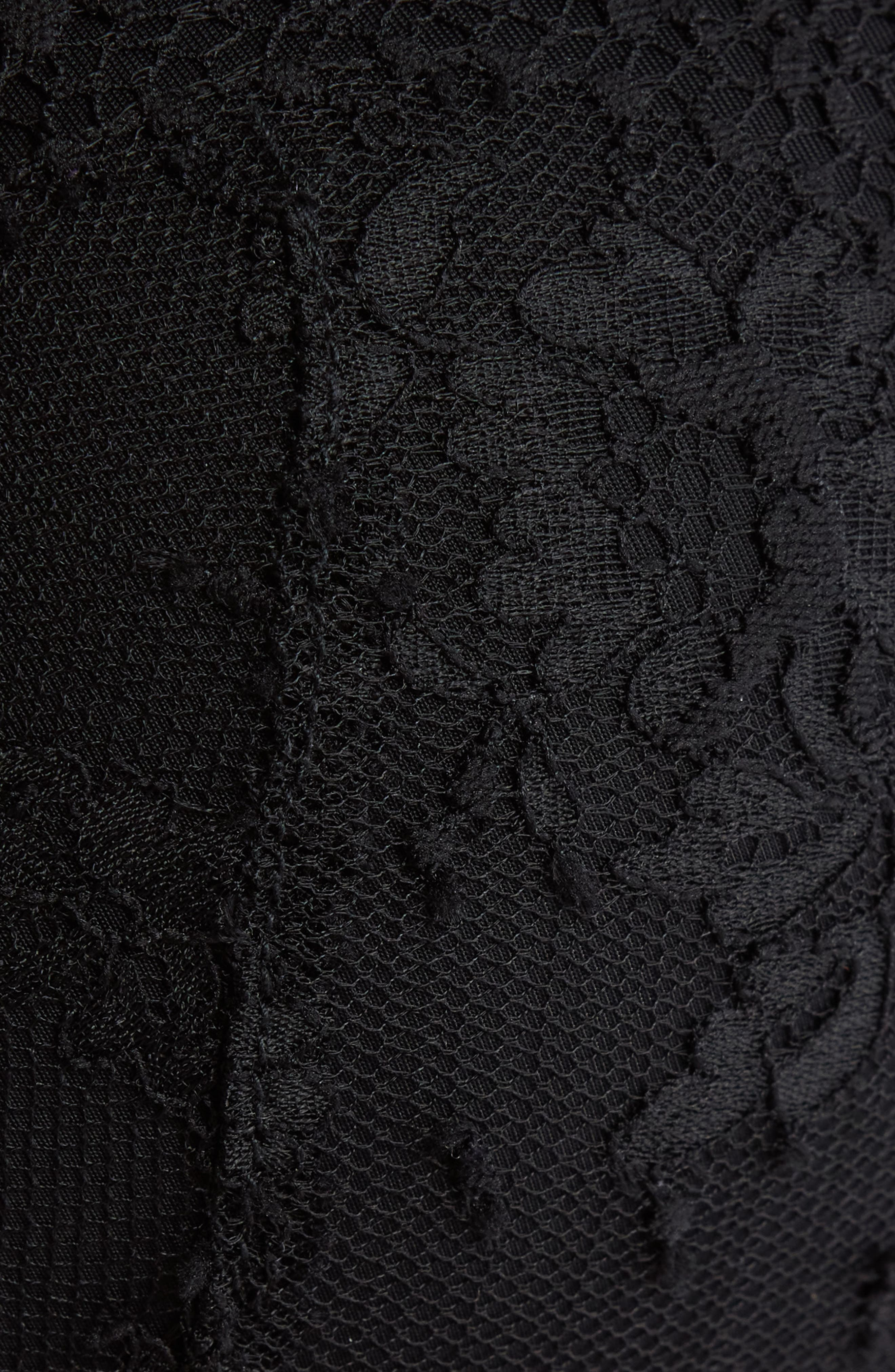 Fleur Du Mal Frankie Underwire Lace Plunge Demi Bra in Black at Nordstrom - 5