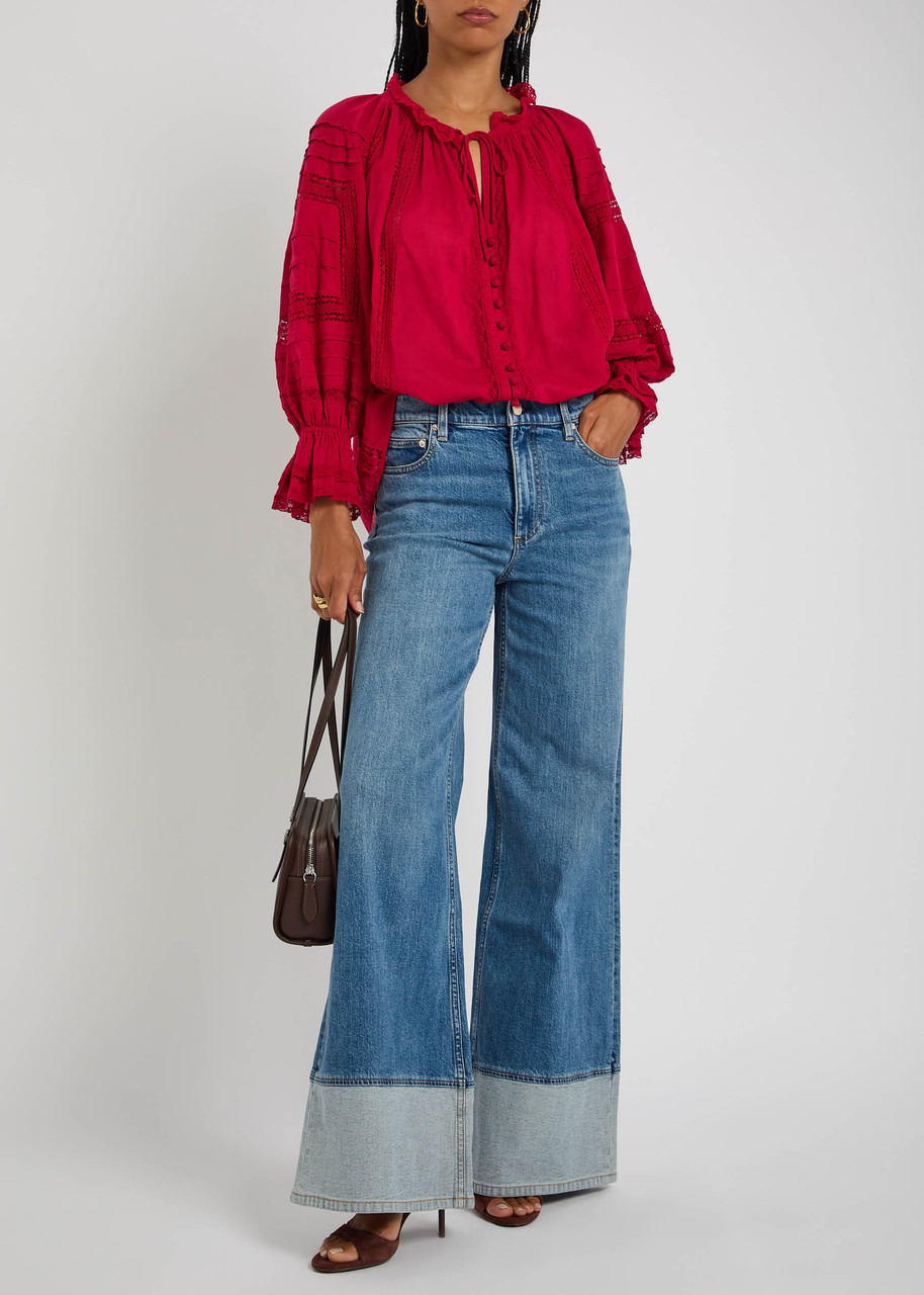Alice + Olivia Josephine Cotton Blouse - 4