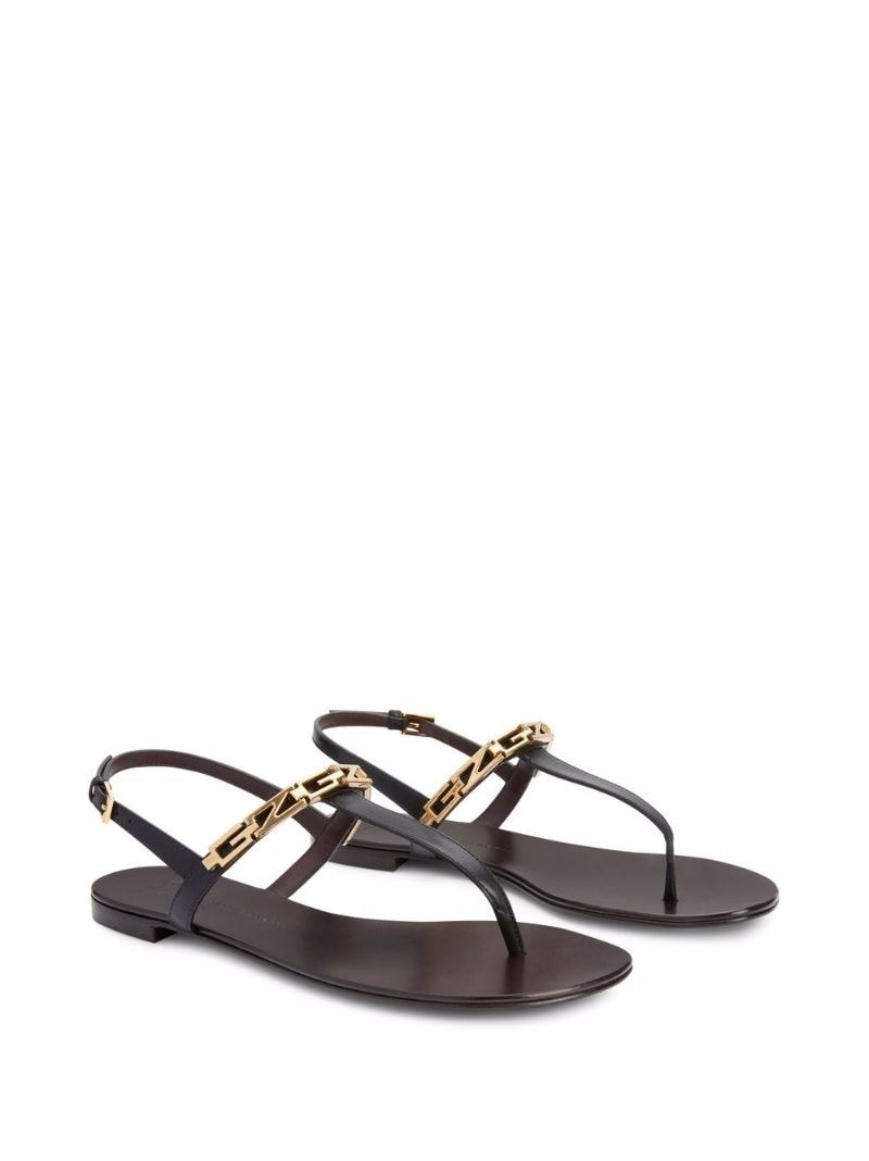Musicaa monogram-chain sandals - 4