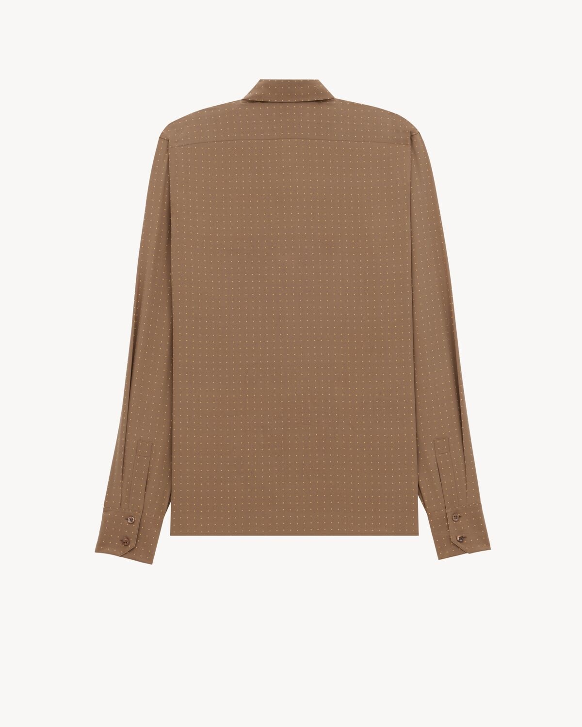 SHIRT IN DOTTED SILK CREPE DE CHINE - 2