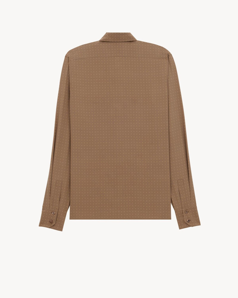 SAINT LAURENT SHIRT IN DOTTED SILK CREPE DE CHINE outlook