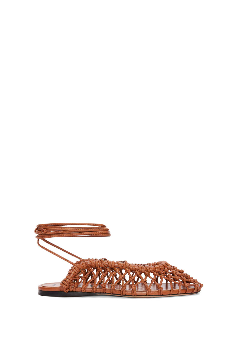 Woven ballerina in lambskin 1