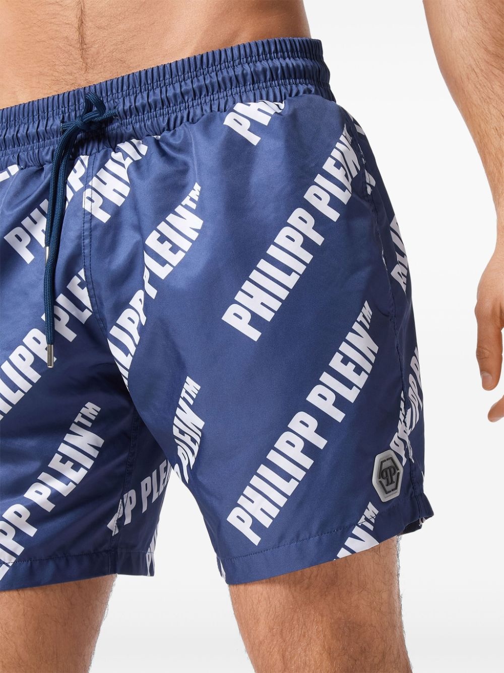 logo-print swim shorts - 5