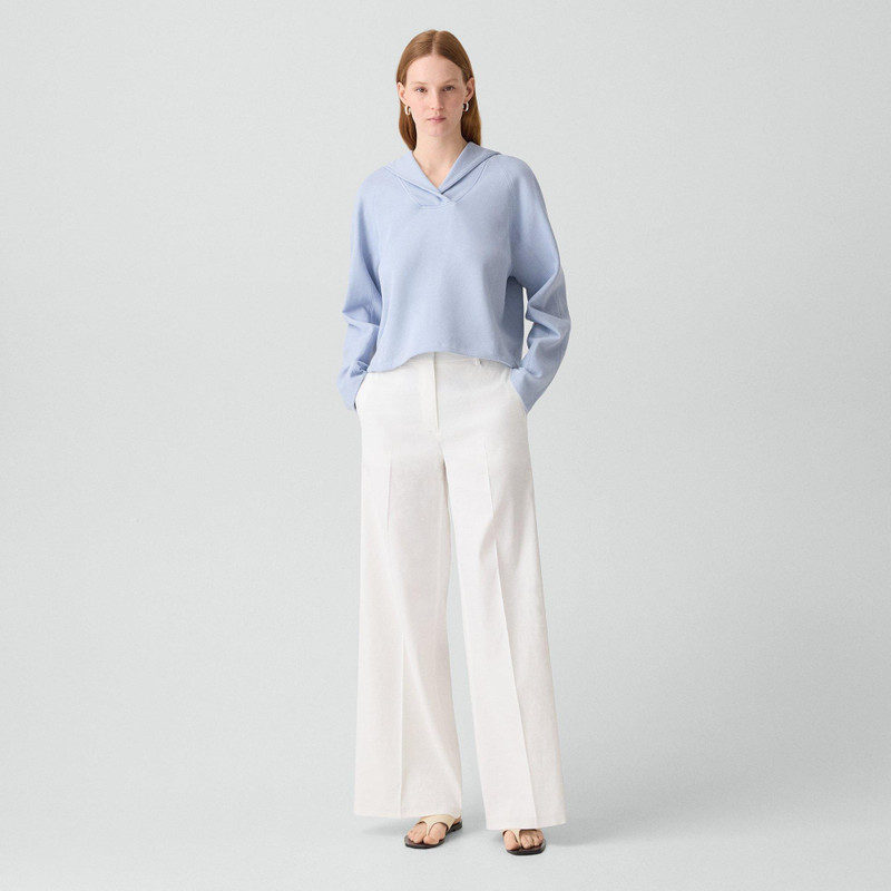Theory Cropped Hoodie in Lounge Terry outlook