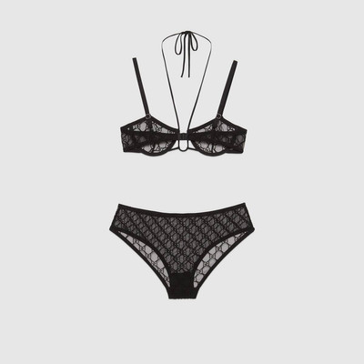 GUCCI GG tulle lingerie set outlook