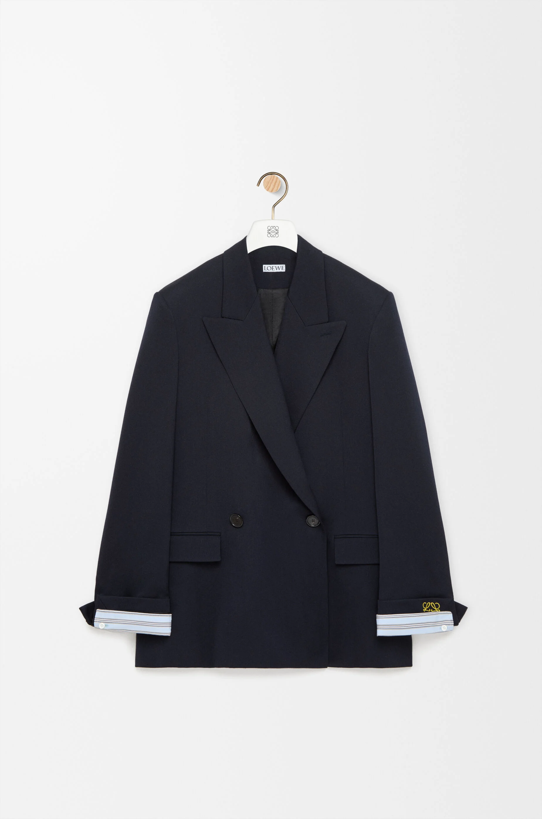 Double-breasted jacket in wool blend - 1