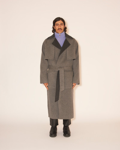 Nanushka KENNO - Belted coat - Grey/charcoal outlook