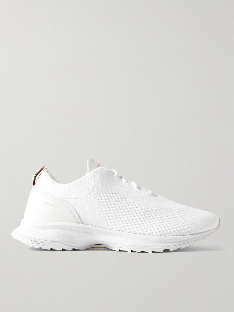 Somerled Rubber-Trimmed Stretch-Knit Sneakers 1